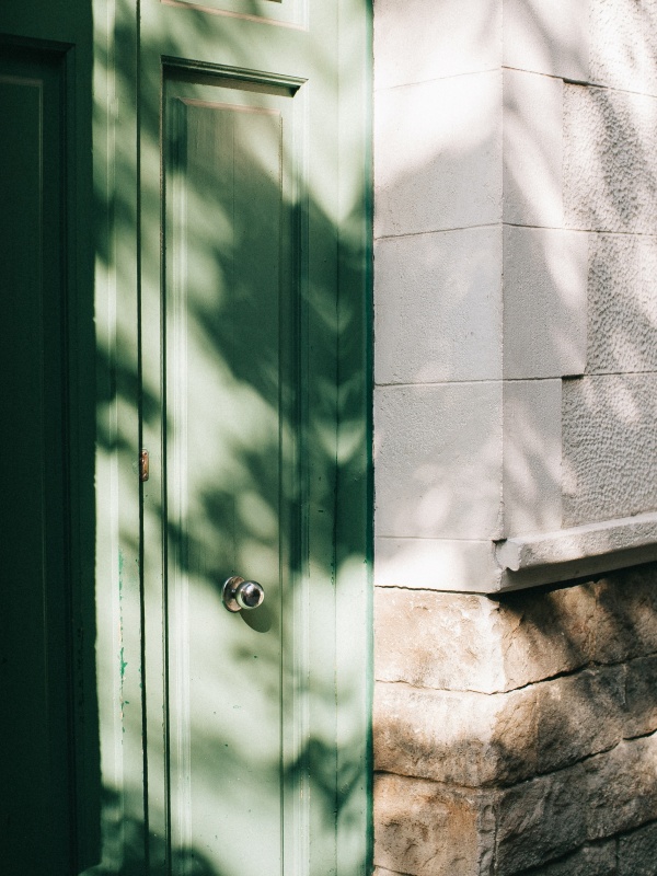 Brass door knob 